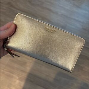 Kate Spade Metallic Gold Wallet